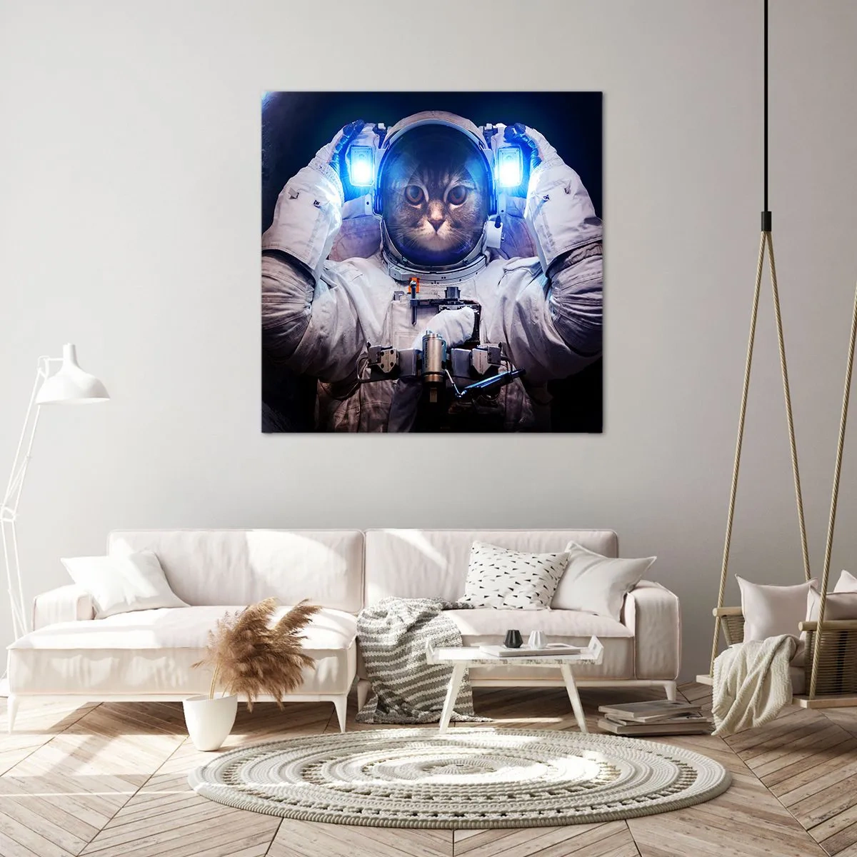 Schilderen op canvas - Houston, je hebt een probleem - 70x70 cm