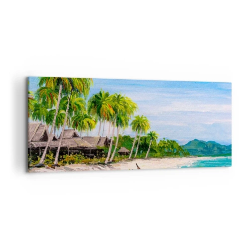 Schilderen op canvas - Een exotische droom - 100x40 cm