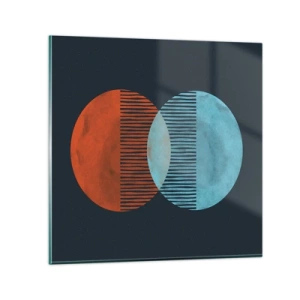 Schilderen op glas - Astronomische fantasie - 30x30 cm