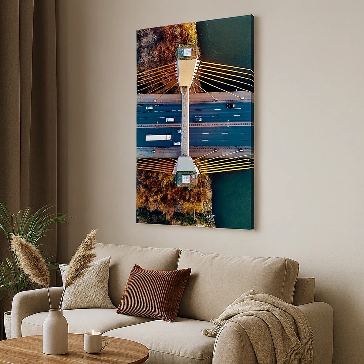 Schilderen op canvas - BEYOND the waters, beyond the forest - 50x70 cm