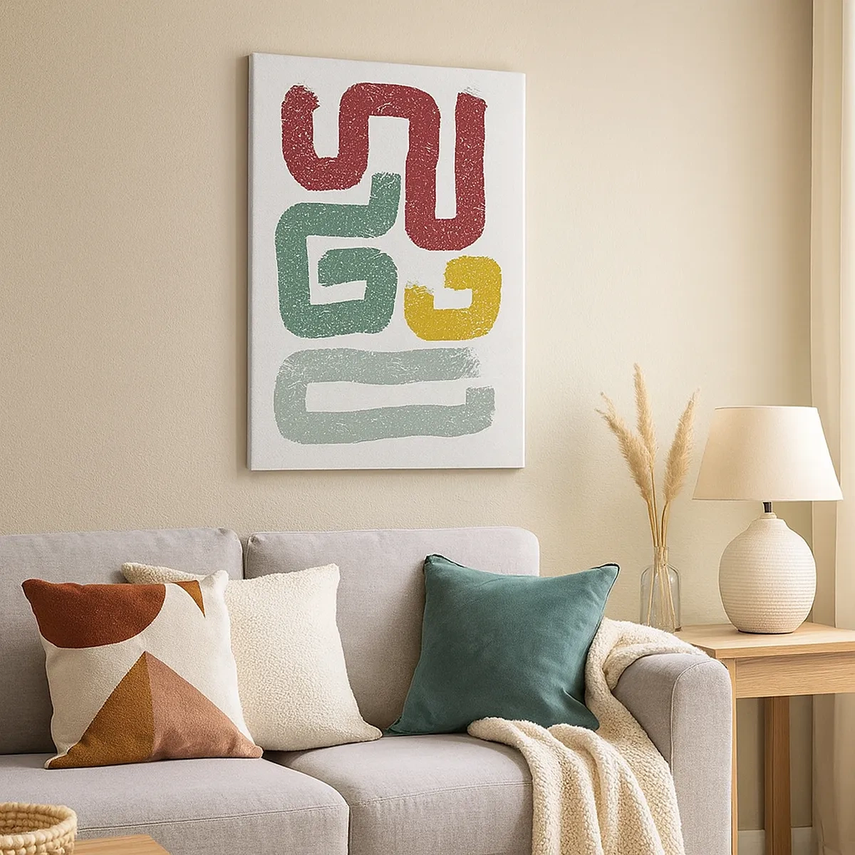 Schilderen op canvas - In een onbekende taal - 50x70 cm