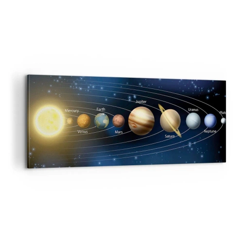 Schilderen op canvas - Een van de tien - 100x40 cm