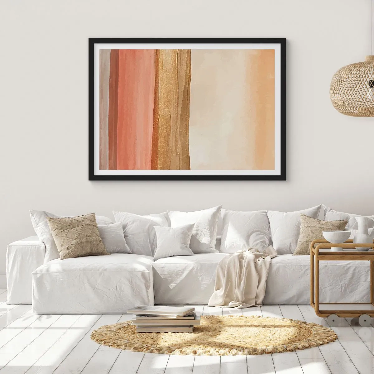 Poster in een zwarte lijst - Verticale compositie - 91x61 cm