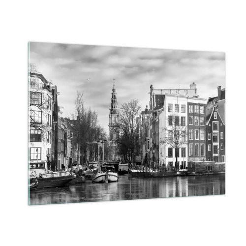 Schilderen op glas - Amsterdamse sferen - 100x70 cm
