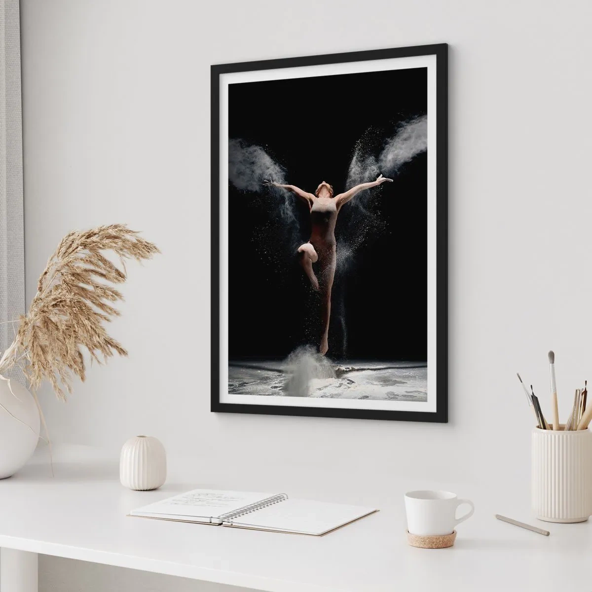Poster in een zwarte lijst - Elfen bestaan - 40x50 cm