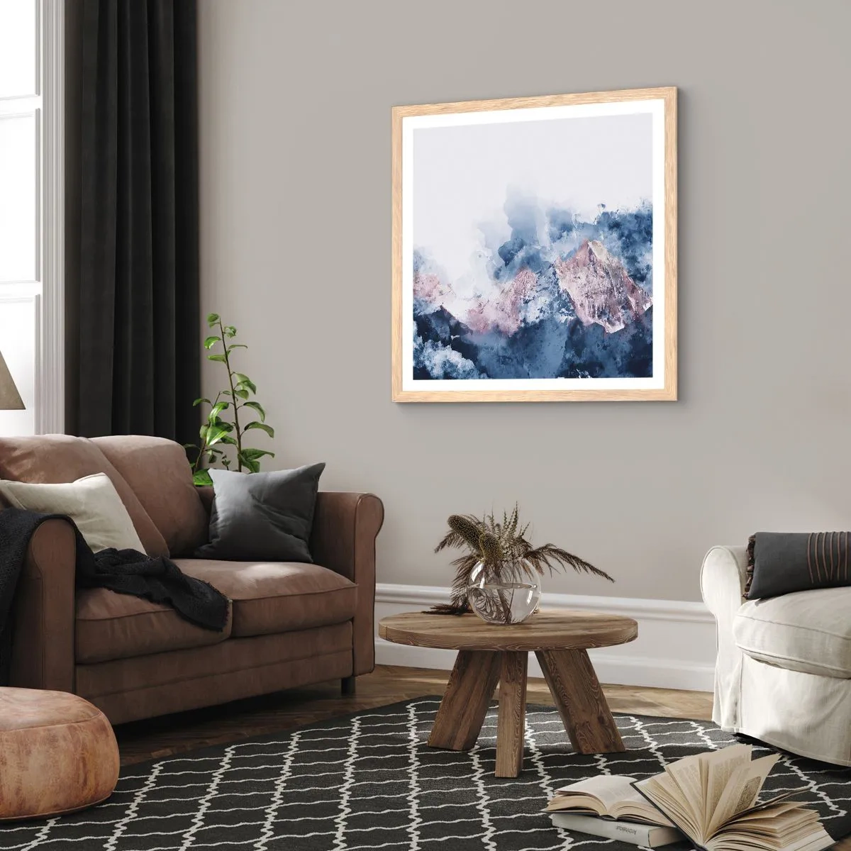 Een poster in een licht eiken lijst - Dit zijn de toppers! - 30x30 cm