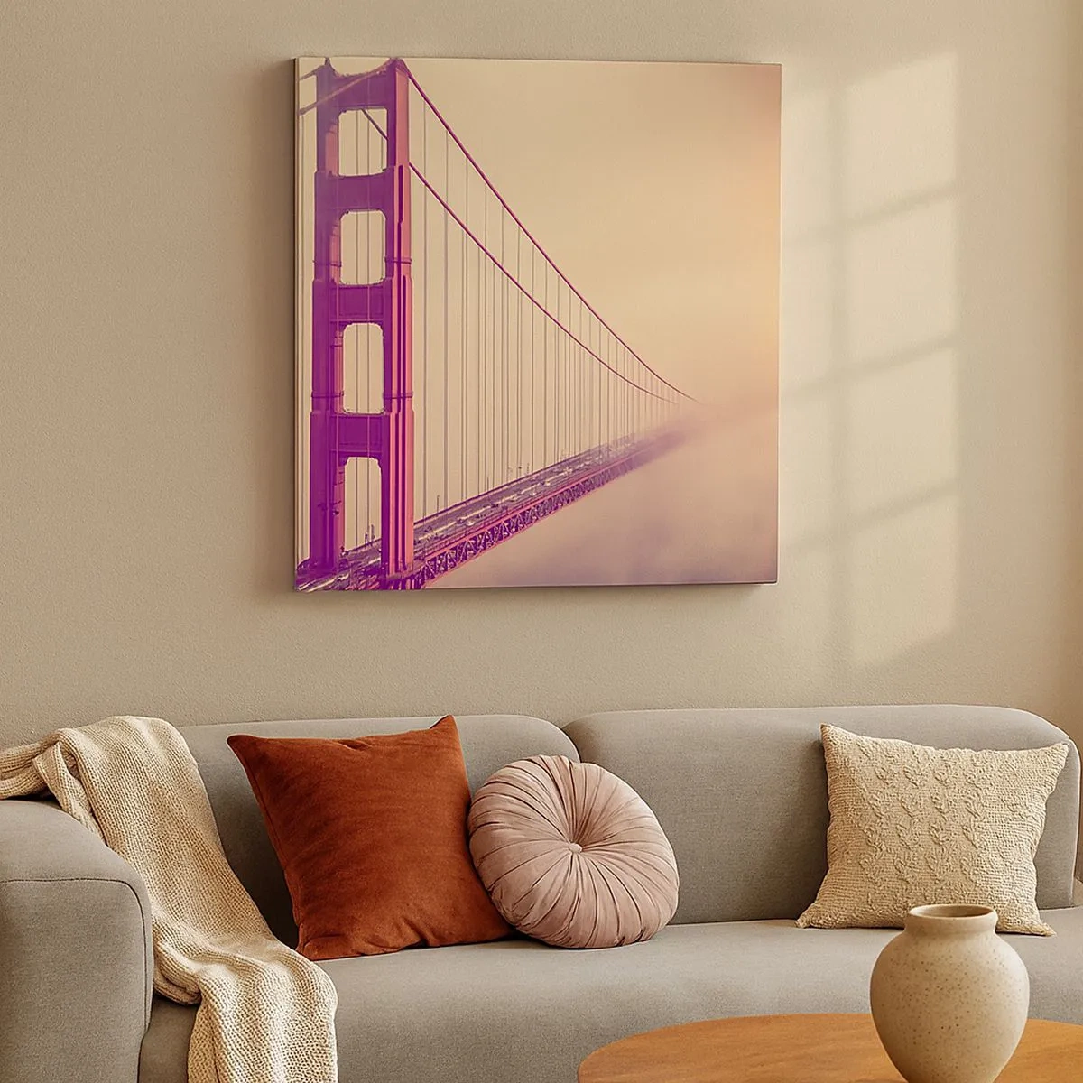 Schilderen op canvas - Tussen hemel en aarde - 30x30 cm