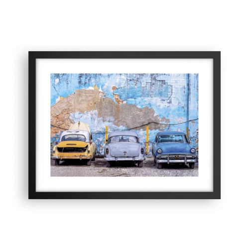 Poster in een zwarte lijst - Veteranenbijeenkomst - 40x30 cm