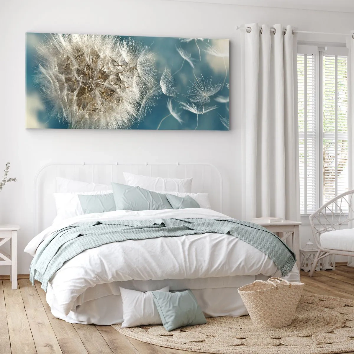 Schilderen op canvas - Engelen adem - 100x40 cm