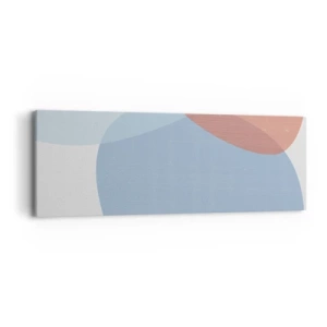 Schilderen op canvas - Pastelkleurige relaties - 90x30 cm