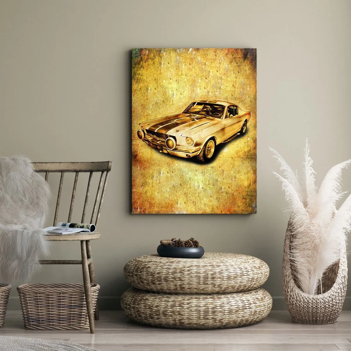 Schilderen op canvas - Gekke jaren 70 - 50x70 cm