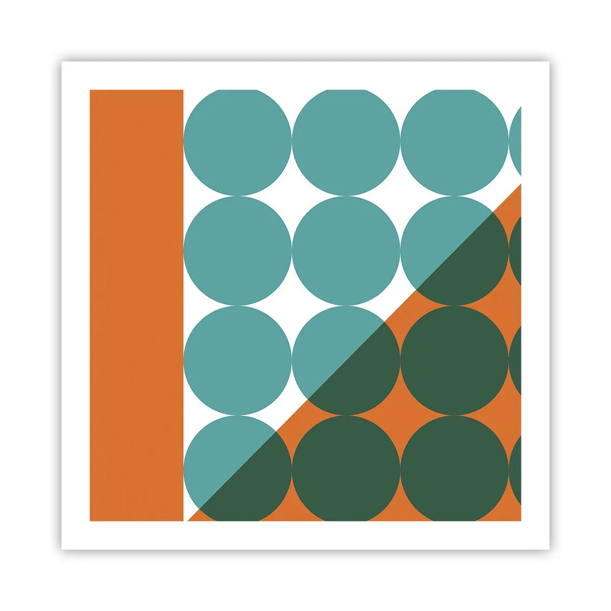 Poster - Omhoog en diagonaal - 60x60 cm
