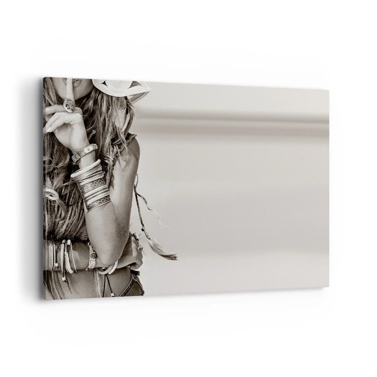 Schilderen op canvas - Waarom een ​​meisje - 100x70 cm