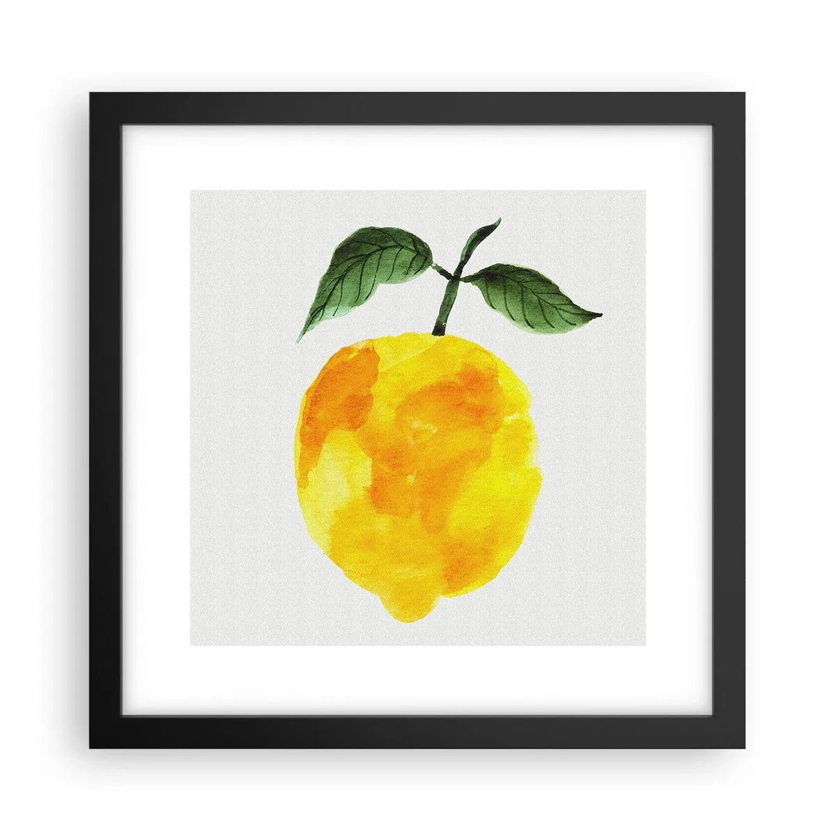Poster in een zwarte lijst - Hoe proef je de zon? - 30x30 cm