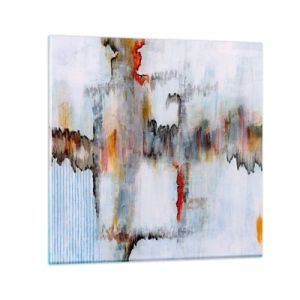 Schilderen op glas - Een stok op het water - 40x40 cm