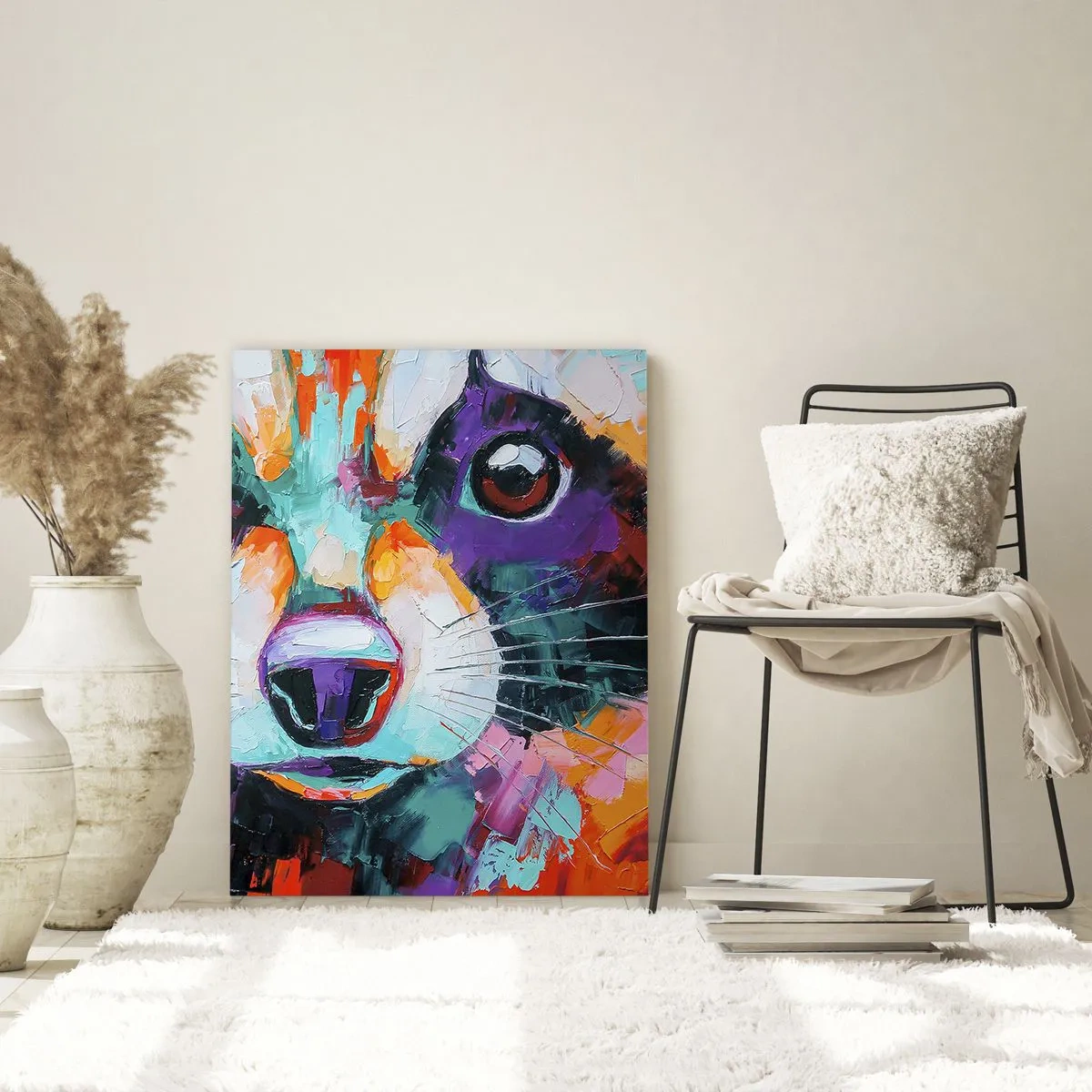 Schilderen op glas - Alleen goede emoties - 50x70 cm