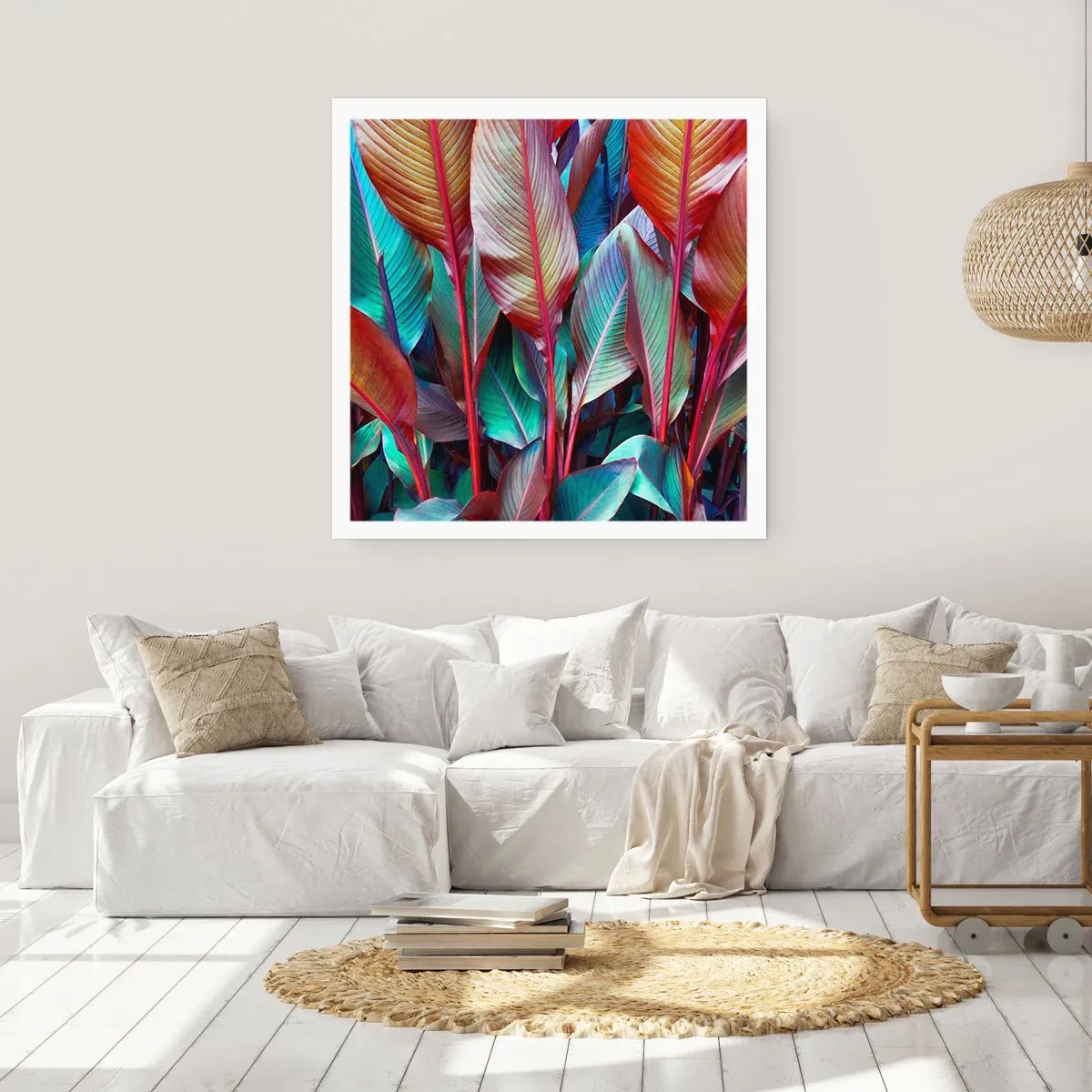 Poster - Een kleurrijk struikgewas - 40x40 cm