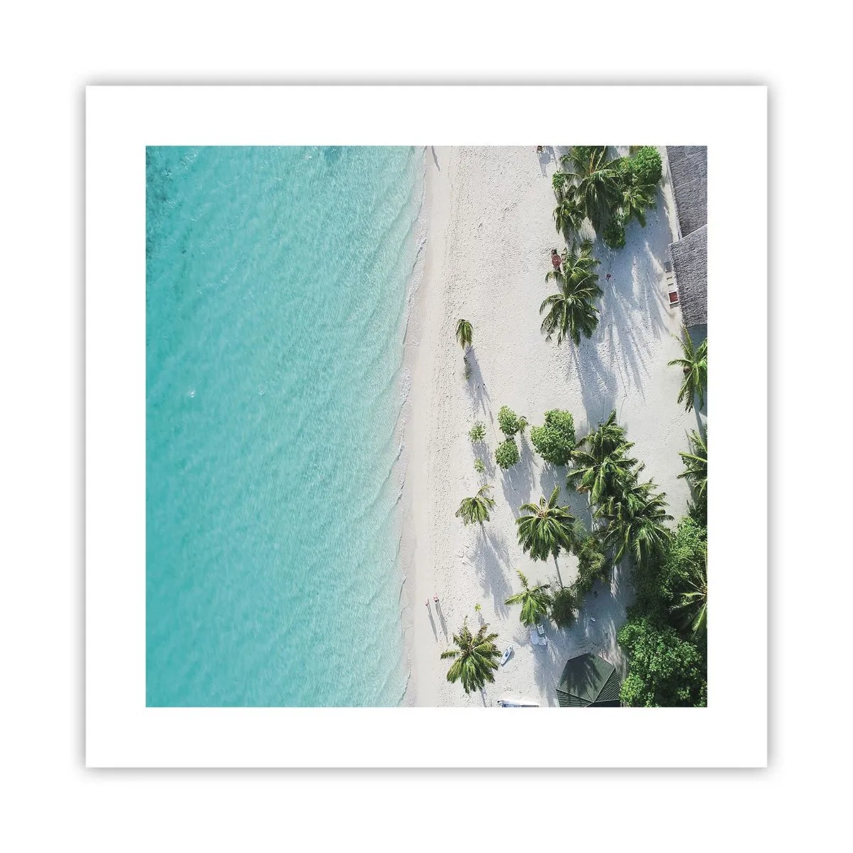 Poster - Een vakantie in het paradijs - 40x40 cm