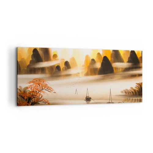 Schilderen op canvas - Verder dan het Verre Oosten - 100x40 cm
