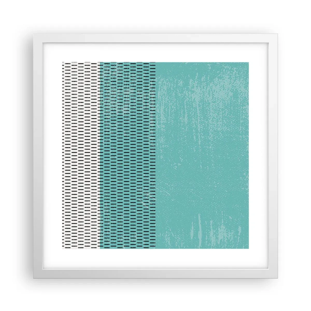 Poster in een witte lijst - Een uitgebalanceerde compositie - 40x40 cm