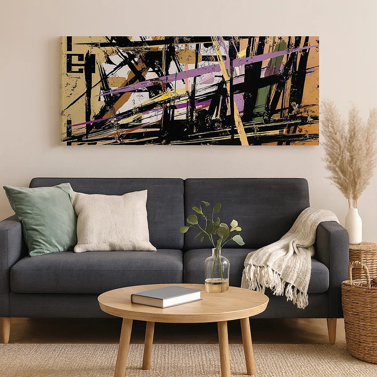 Schilderen op canvas - Een scherp snijden - 30x30 cm