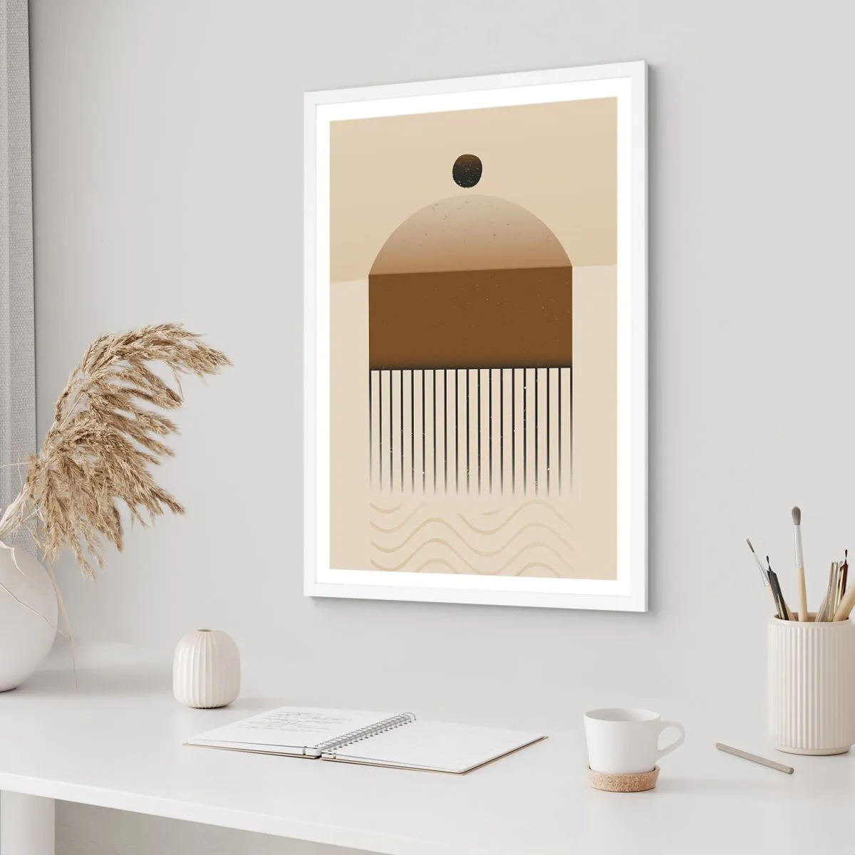 Poster in een witte lijst - verschillende staten - 40x50 cm