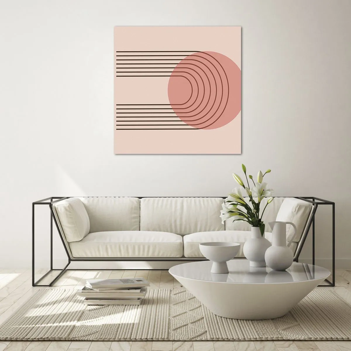 Schilderen op glas - Onweerstaanbare aantrekkingskracht - 60x60 cm