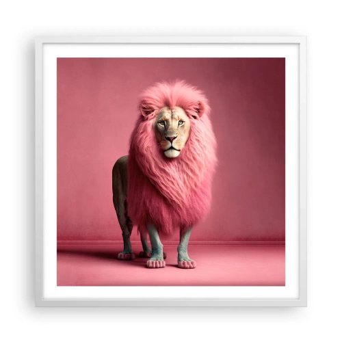 Poster in een witte lijst - En je bent niet meer bang - 60x60 cm