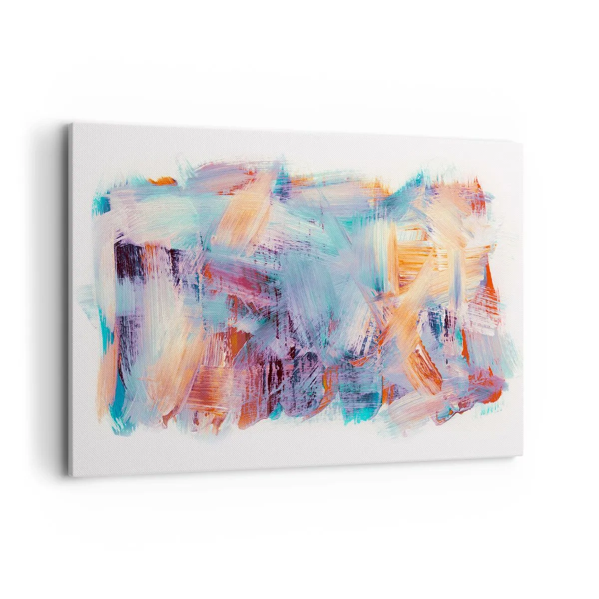 Schilderen op canvas - Een kleurrijke puinhoop - 100x70 cm