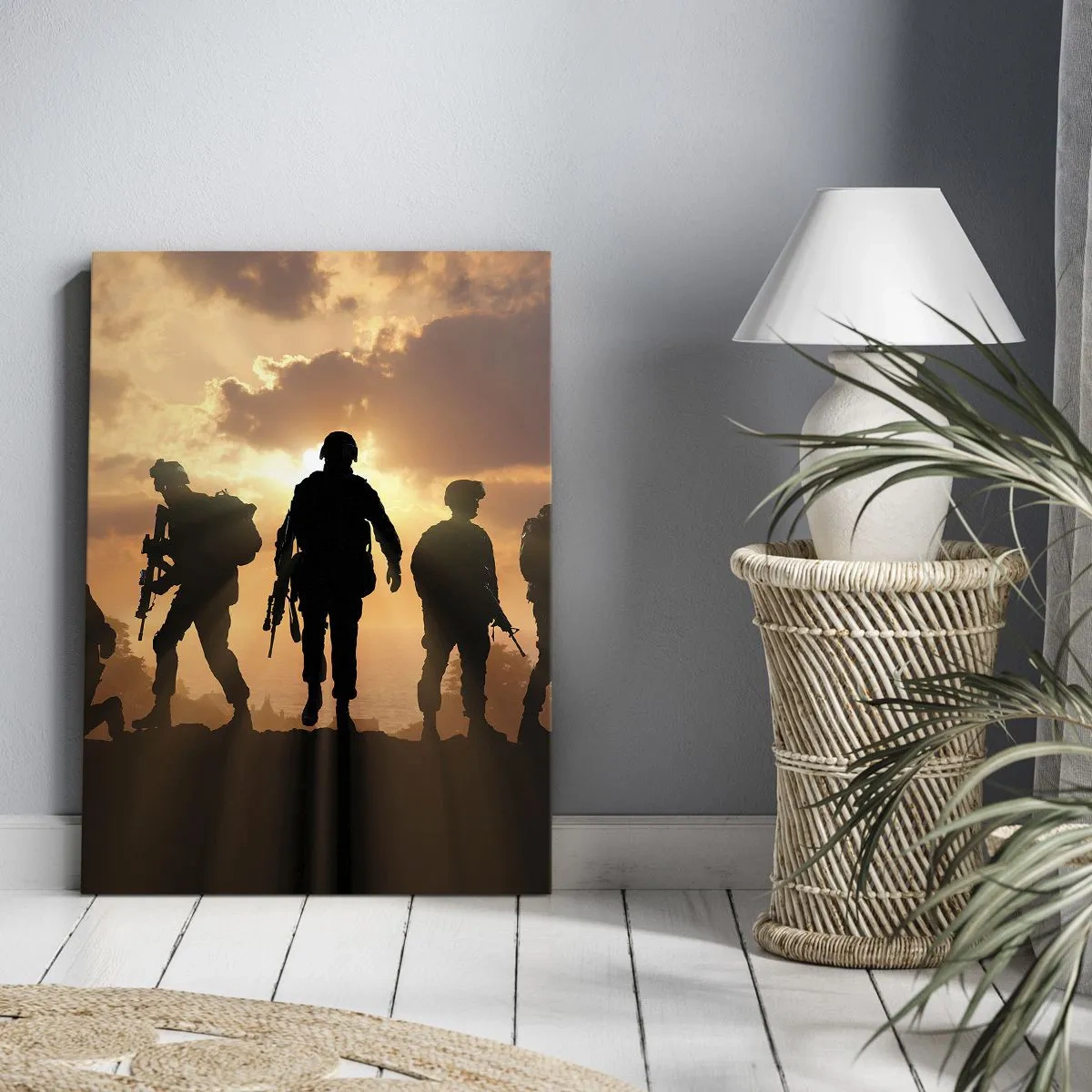 Schilderen op canvas - Brothers in arms - 80x120 cm