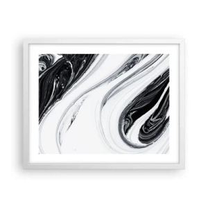 Poster in een witte lijst - Een combinatie van tegenstellingen - 50x40 cm