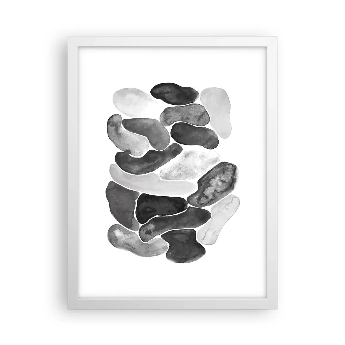 Poster in een witte lijst - Rotsachtige abstractie - 30x40 cm