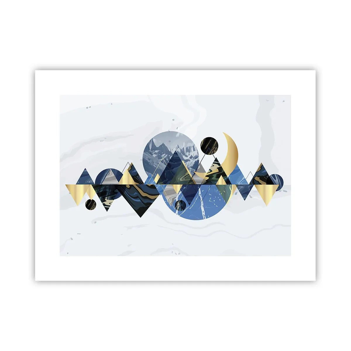 Poster - Geometrisch landschap - 40x30 cm