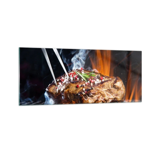 Schilderen op glas - Sappig en geurig - 100x40 cm