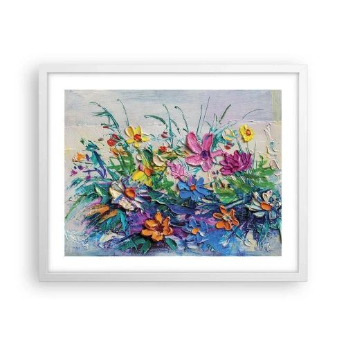 Poster in een witte lijst - Helemaal geen stilleven - 50x40 cm