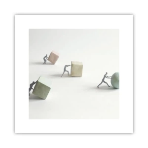 Poster - Puur leven - 30x30 cm