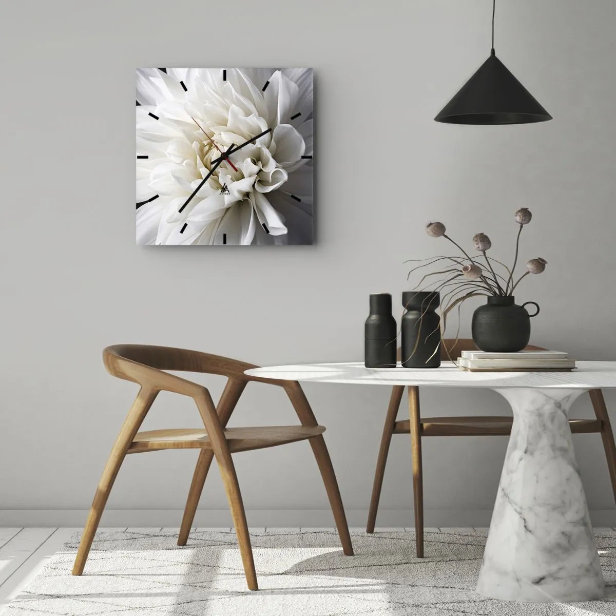 Wandklok - Klok - Ochtend van de bruid - 30x30 cm