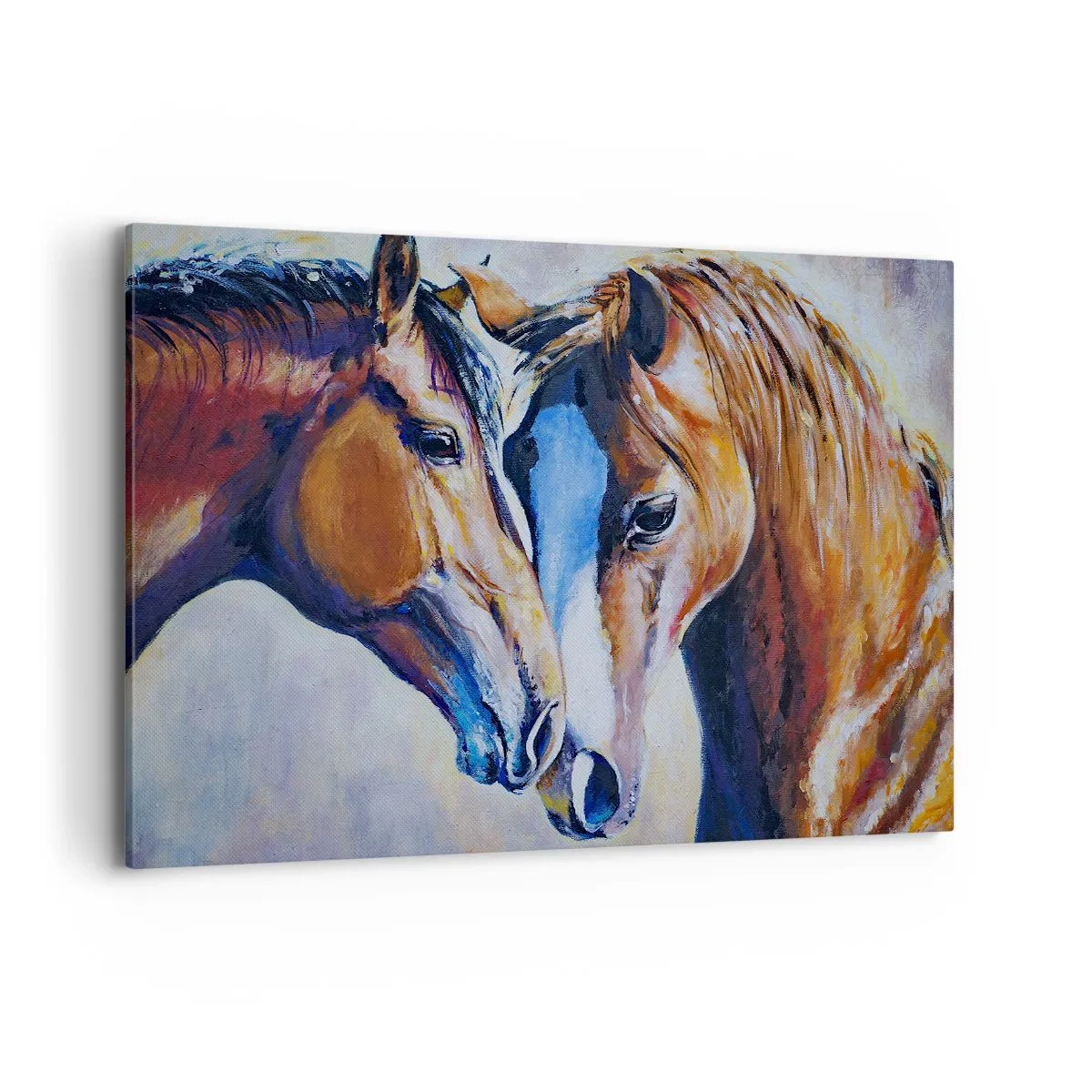 Schilderen op canvas - Is het vriendschap? is het liefde? - 120x80 cm