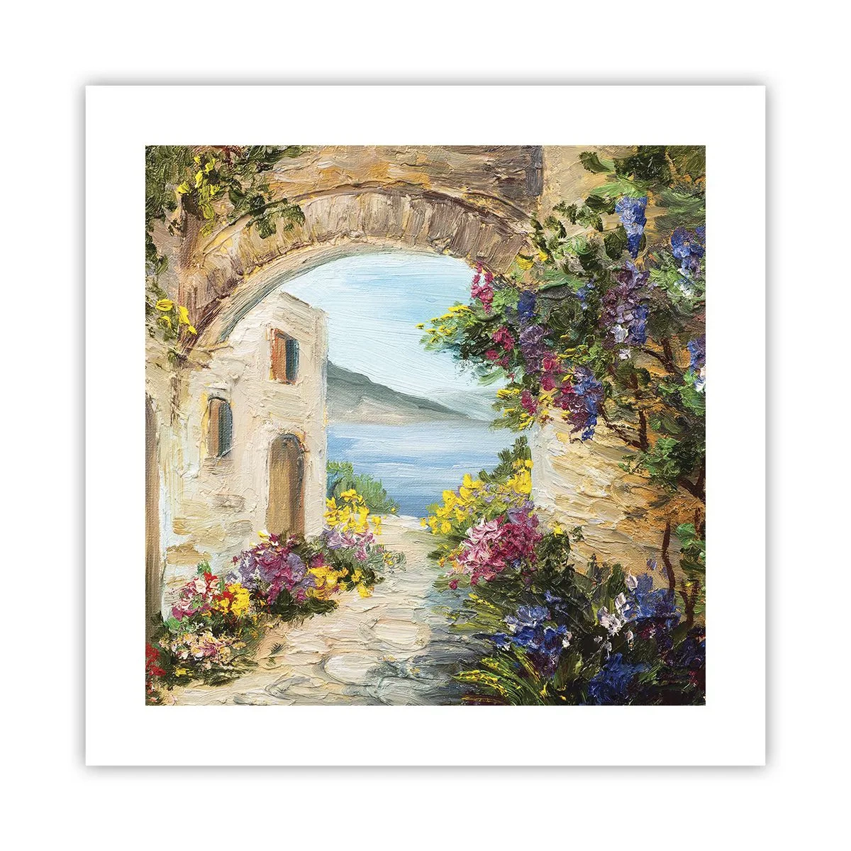Poster - De charme van een kustprovincie - 40x40 cm