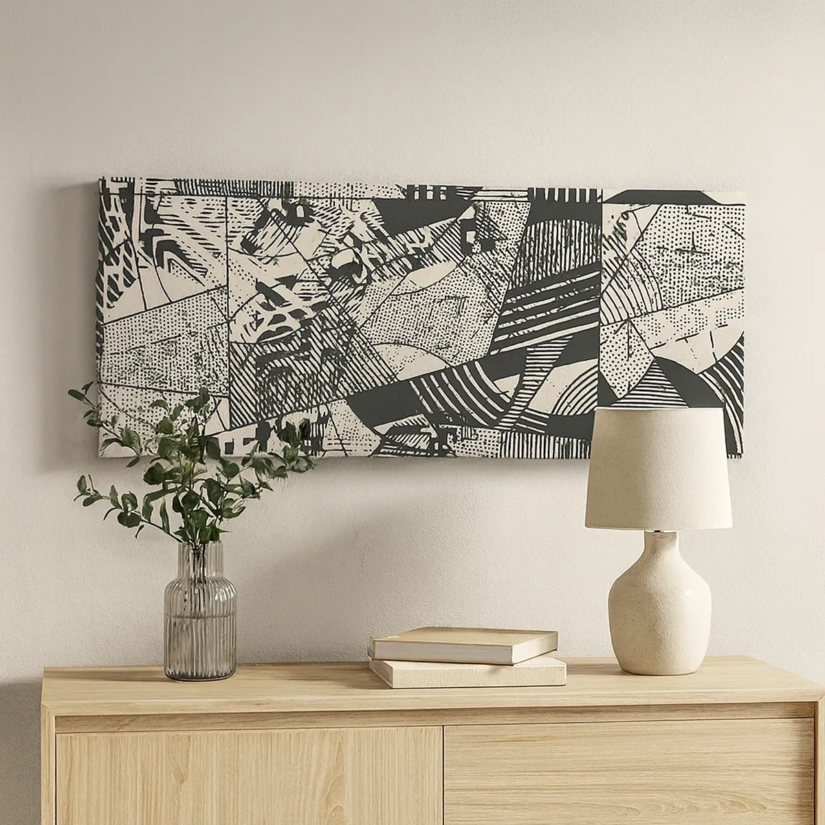 Schilderen op canvas - De dynamiek van nu - 30x30 cm