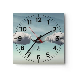 Wandklok - Klok - Het geluk van het moment - 40x40 cm