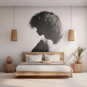Fotobehang Standard Eco - Als een bloem op een slanke stengel - Vrouw, Lichaam, Model - 450x315 cm