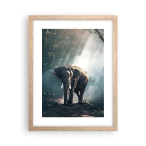 Een poster in een licht eiken lijst - Een ontspannen wandeling - 30x40 cm