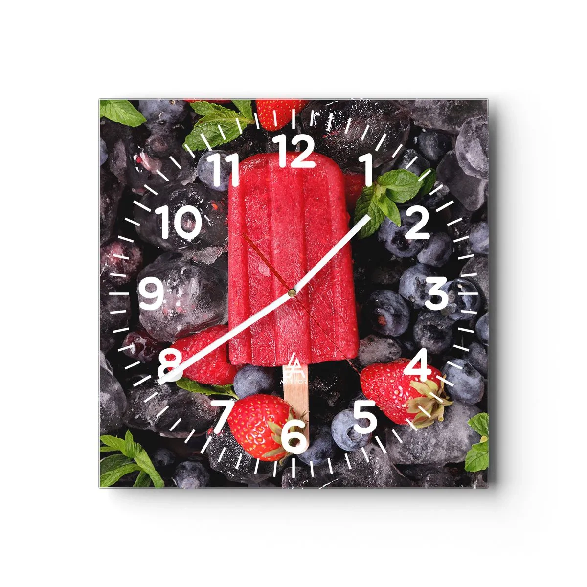 Wandklok - Klok - De smaak van hete zomer - 40x40 cm