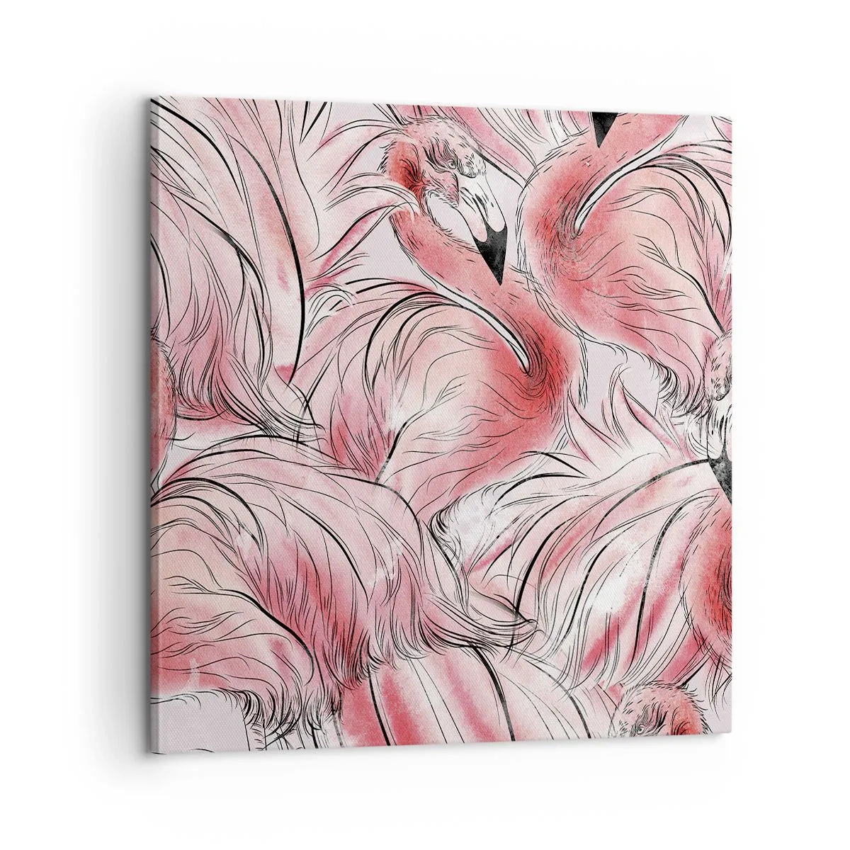 Schilderen op canvas - Vogelcorps de ballet - 60x60 cm