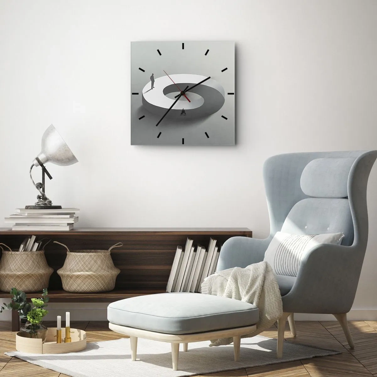 Wandklok - Klok - En wees hier slim - 30x30 cm