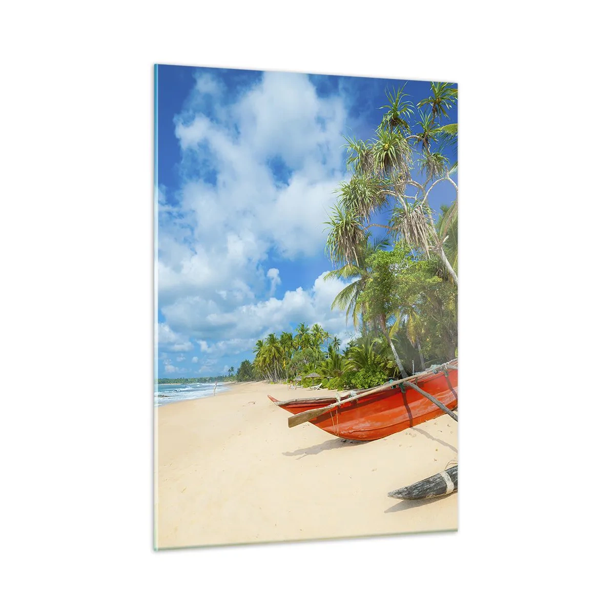 Schilderen op glas - De charme van de tropen - 50x70 cm