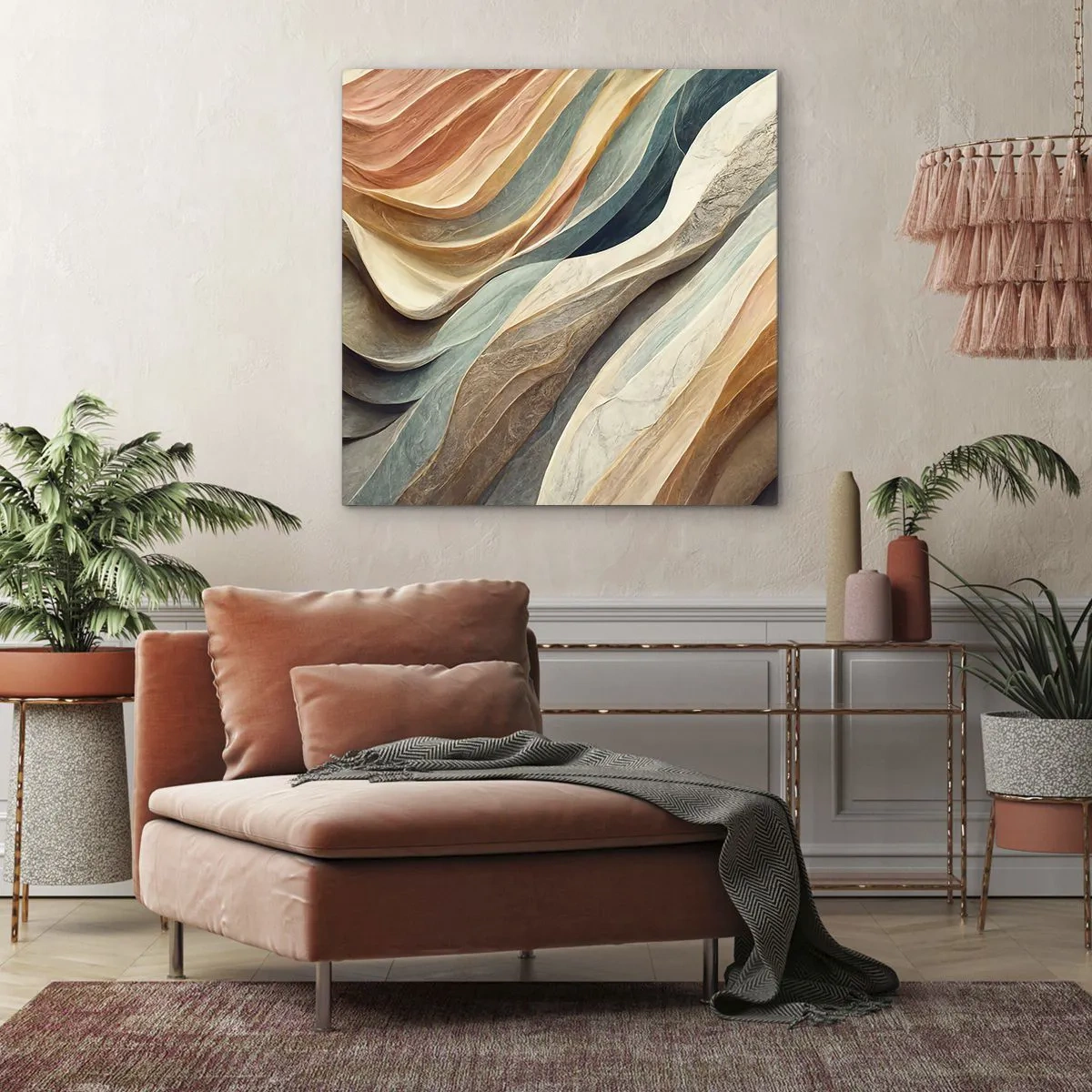 Schilderen op canvas - Het moment vóór de verandering - 70x70 cm