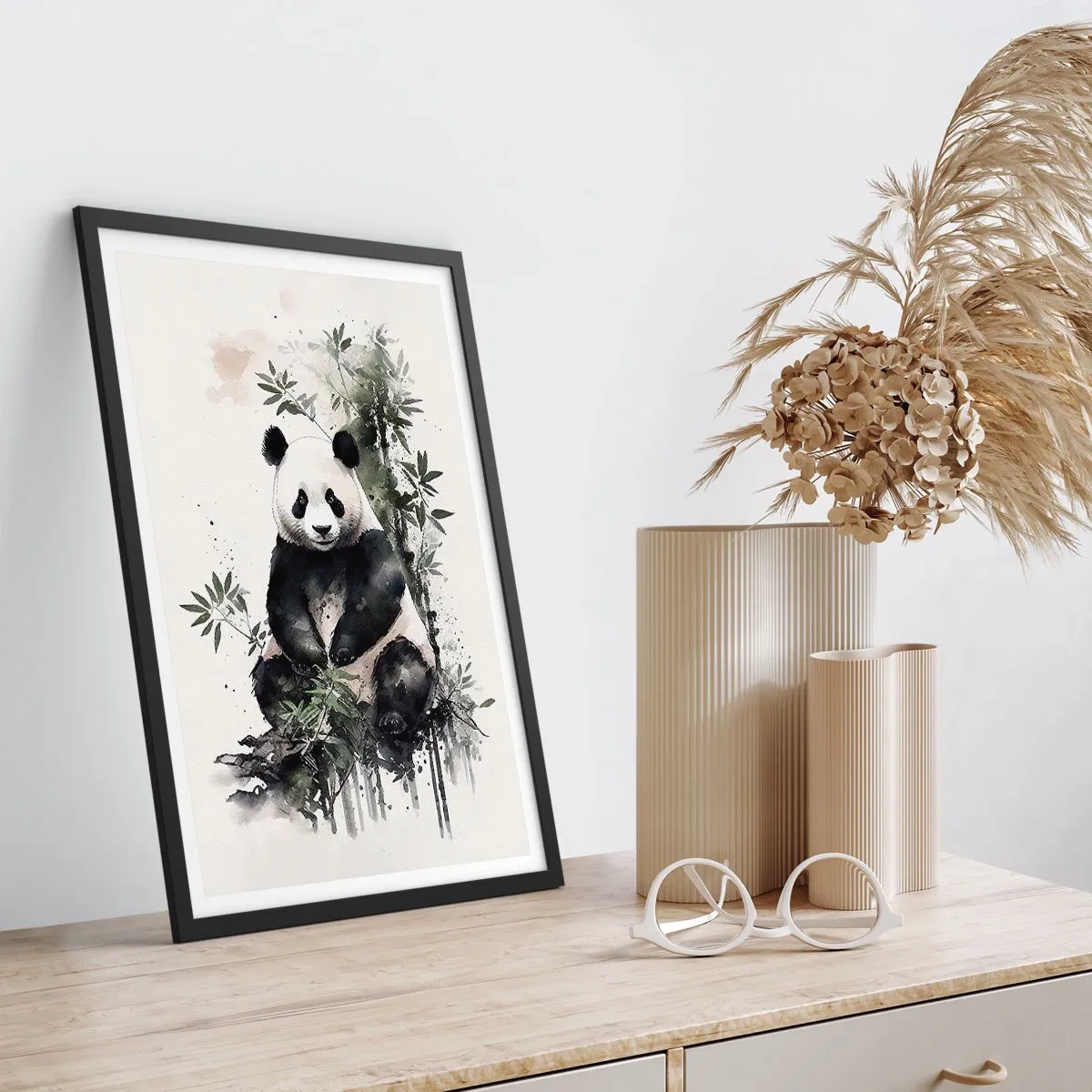 Poster in een zwarte lijst - Groeten uit China - 61x91 cm