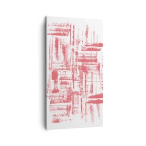 Schilderen op canvas - De rode stad - 45x80 cm